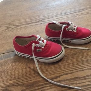 Red toddler Vans